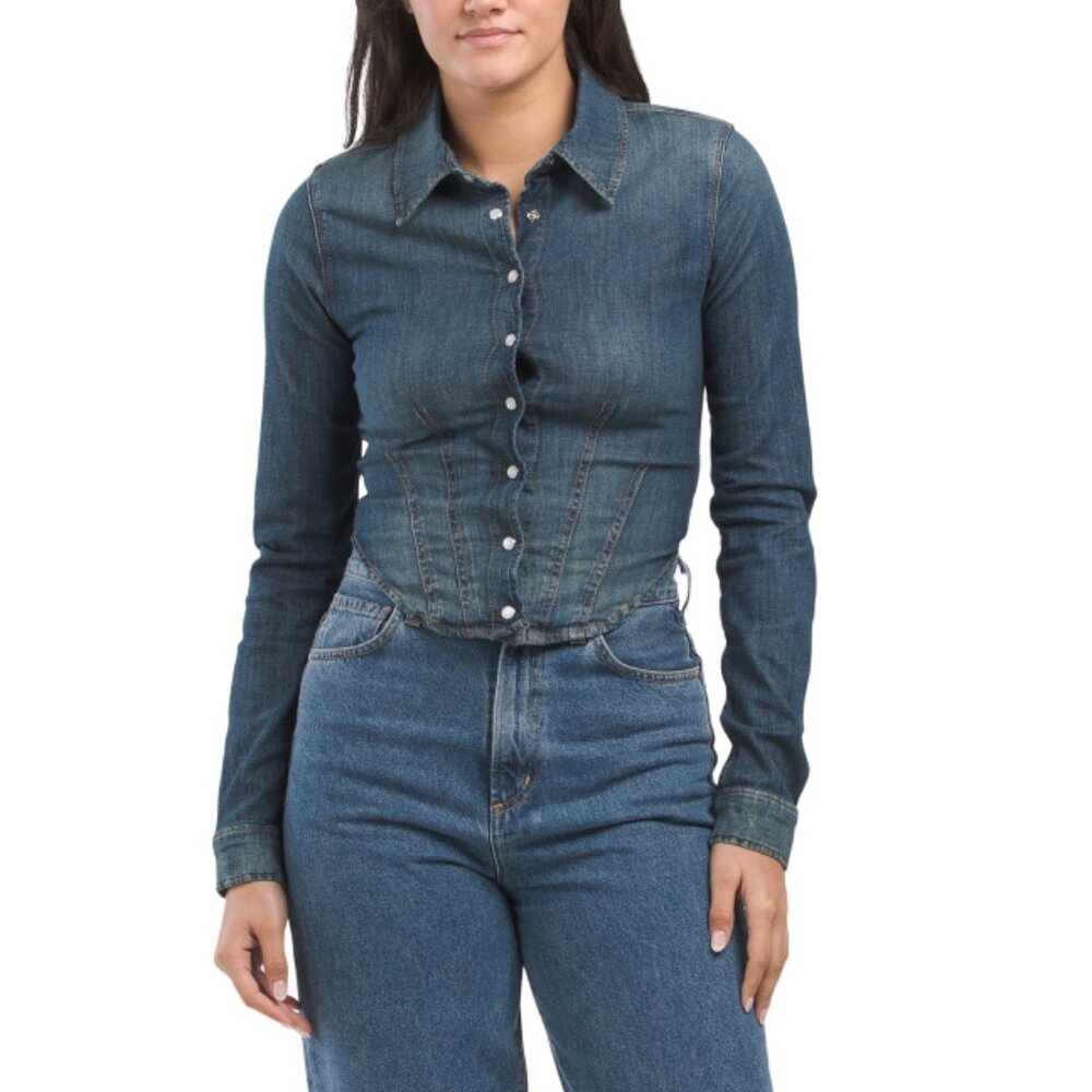 RE/DONE Bay Fitted Denim Shirt